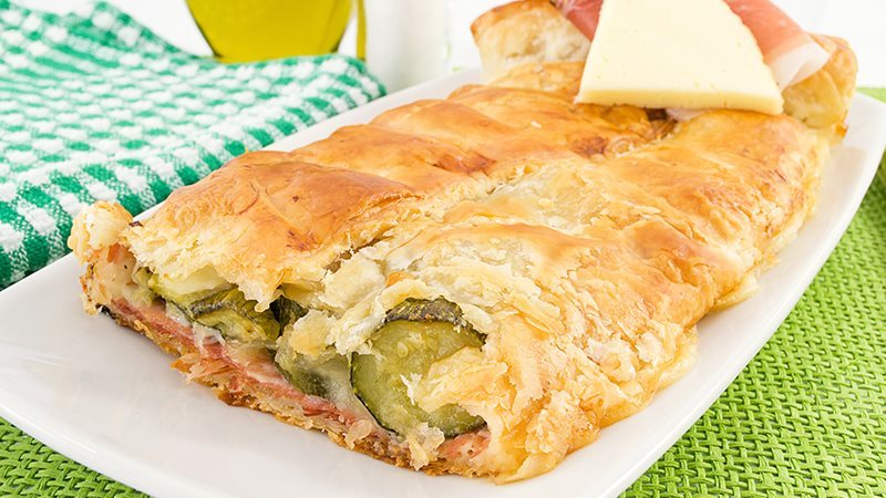 Rustico prosciutto e zucchine-1